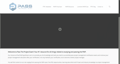 Desktop Screenshot of passtheprojectexam.com