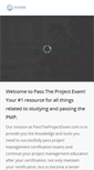 Mobile Screenshot of passtheprojectexam.com