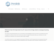Tablet Screenshot of passtheprojectexam.com